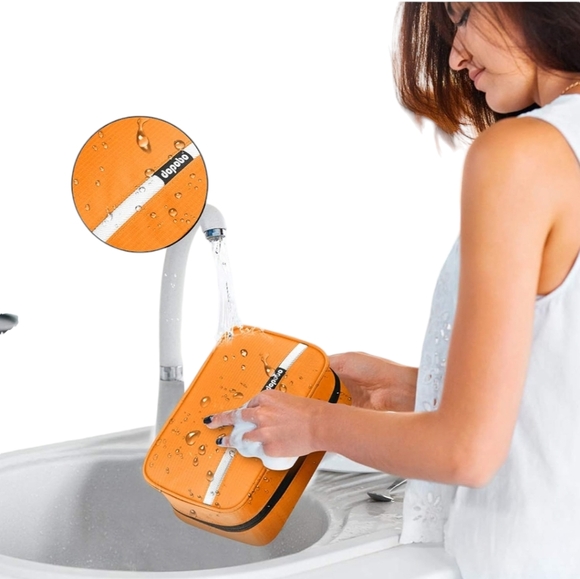 Travel Toiletry Bag - Waterproof, Hanging Hook, Portable Organizer for W & M - Picture 7 of 15